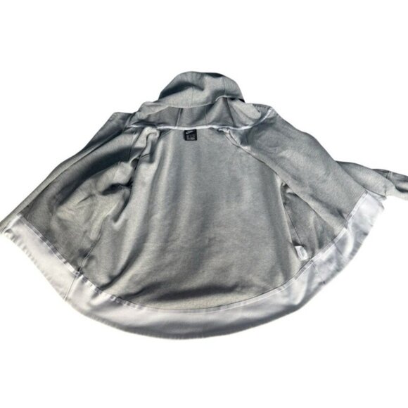 Nike USA Tech Fleece Windrunner Asym Full Zip Hoodie Woman's Sz XL Heather Grey - Picture 12 of 13